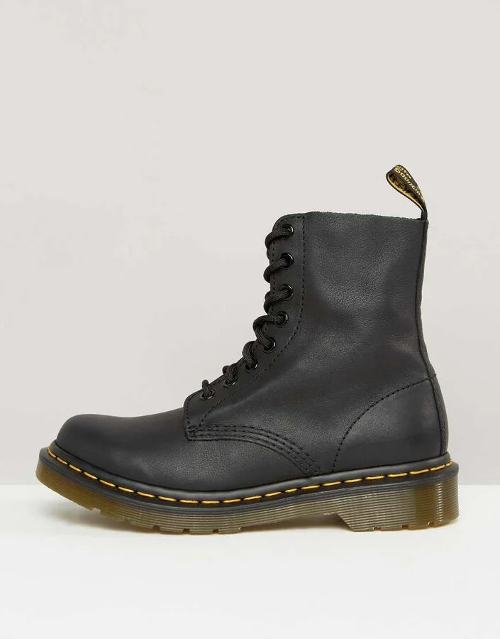 Dr Martens 1460 Pascal 8 eye boots in black - Image 2