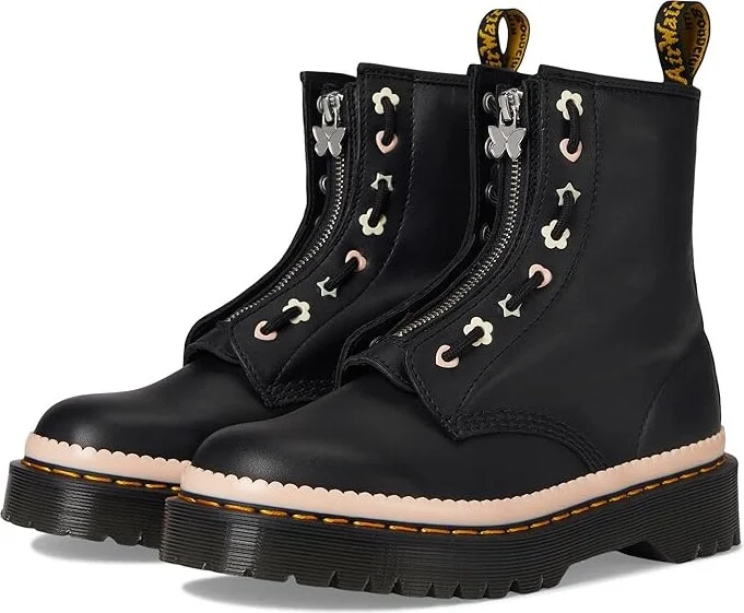 Dr. Martens 1460 Pascal Bex Front Zip Women's Motocross Boots Black : UK 6 (US Women's 8) M, Leather