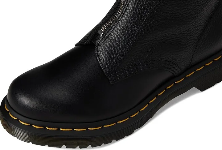 Dr. Martens 1460 Pascal Front Zip Leather Boots Women's Boots Black : UK 7 (US Women's 9) M - Image 2