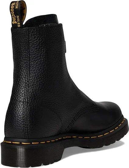 Dr. Martens 1460 Pascal Front Zip Leather Boots Women's Boots Black : UK 7 (US Women's 9) M - Image 4