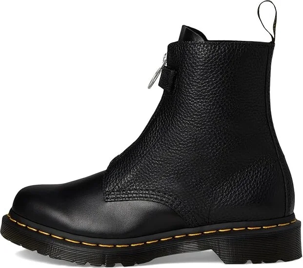 Dr. Martens 1460 Pascal Front Zip Leather Boots Women's Boots Black : UK 7 (US Women's 9) M - Image 6