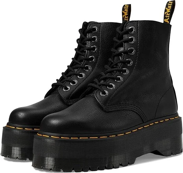 Dr. Martens 1460 Pascal Max Women's Boots Black Pisa : UK 3 (US Women's 5) M, Synthetic