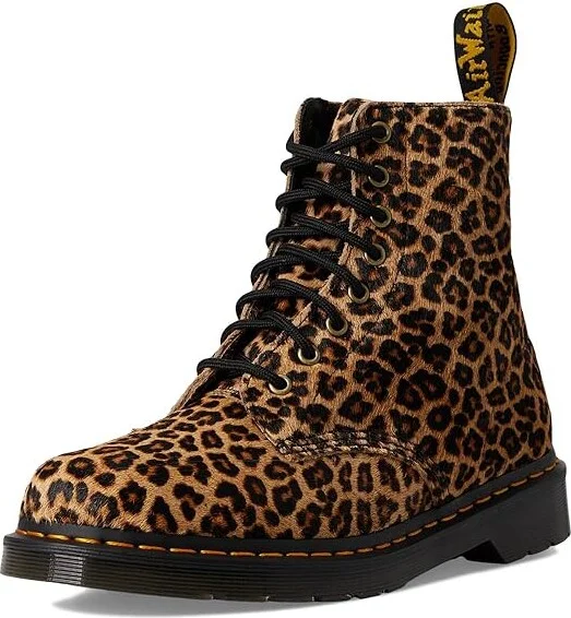 Dr. Martens 1460 Pascal Shoes Light Tan Mini Leopard Spot : UK 11 (US Men's 12) Medium, Leather/Suede - Image 5
