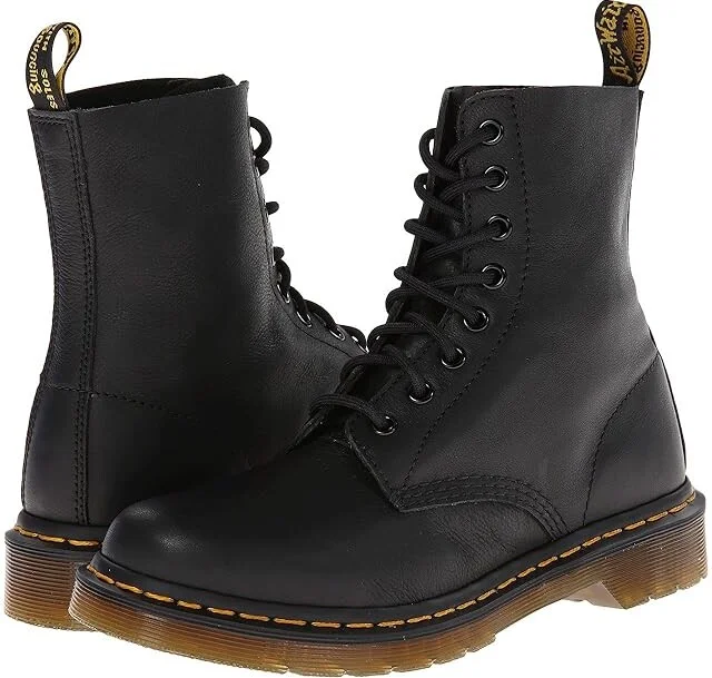 Dr. Martens 1460 Pascal Virginia Women's Boots Black Virginia : UK 3 (US Women's 5) M, Leather