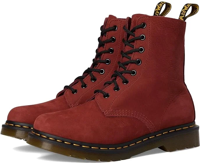 Dr. Martens 1460 Pascal Women's Boots Russet Red : UK 7 (US Women's 9) M, Textile/Synthetic