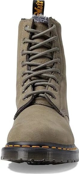 Dr. Martens 1460 Serena Women's Shoes Nickel Grey : UK 3 (US Women's 5) M, Textile - Image 2