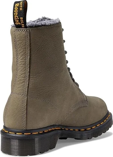 Dr. Martens 1460 Serena Women's Shoes Nickel Grey : UK 3 (US Women's 5) M, Textile - Image 4
