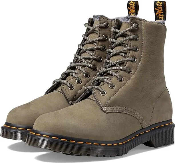 Dr. Martens 1460 Serena Women's Shoes Nickel Grey : UK 3 (US Women's 5) M, Textile