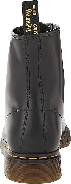 Dr. Martens 1460 Smooth Leather Lace Up Boots Lace-up Boots Black Smooth : UK 6 (US Men's 7 - US Women's 8) Medium - Image 4