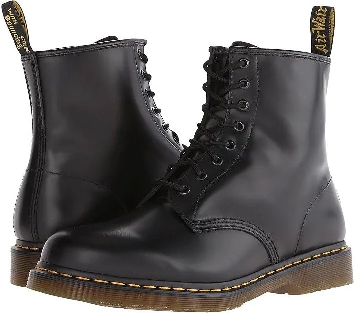 Dr. Martens 1460 Smooth Leather Lace Up Boots Lace-up Boots Black Smooth : UK 6 (US Men's 7 - US Women's 8) Medium