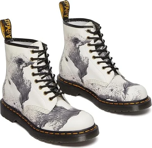 Dr. Martens 1460 Tate Decal Shoes : UK 7 (US Men's 8 - US Women's 9) Medium, Canvas/Leather