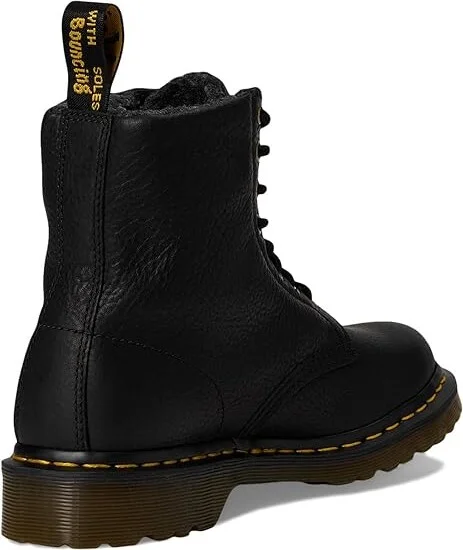 Dr. Martens 1460 WarmWair Grizzly Leather Boots Boots Black : UK 12 (US Men's 13) Medium - Image 4