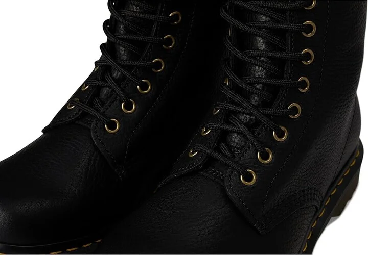 Dr. Martens 1460 WarmWair Grizzly Leather Boots Boots Black : UK 12 (US Men's 13) Medium - Image 7