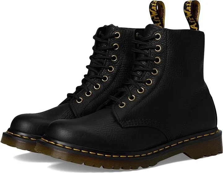 Dr. Martens 1460 WarmWair Grizzly Leather Boots Boots Black : UK 12 (US Men's 13) Medium