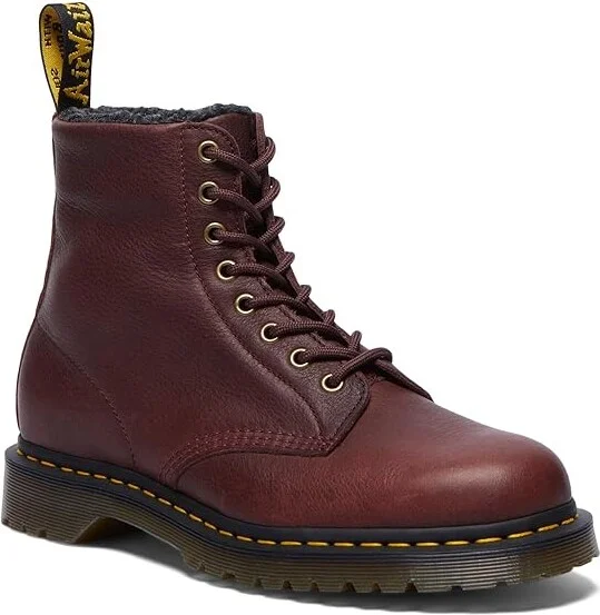 Dr. Martens 1460 WarmWair Grizzly Leather Boots Boots Red : UK 13 (US Men's 14) Medium - Image 4