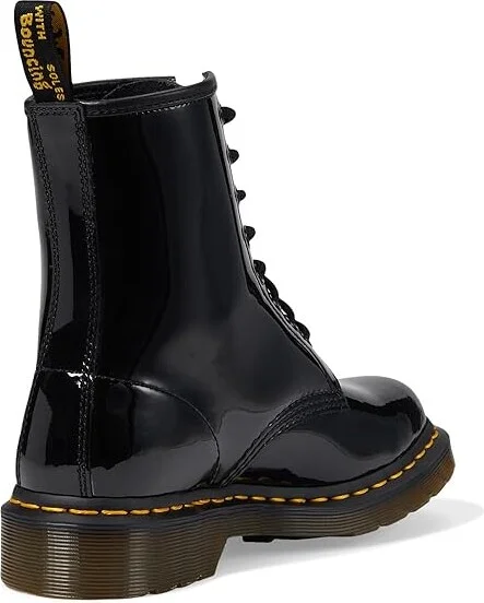 Dr. Martens 1460 Women's Patent Leather Lace Up Boots Women's Lace-up Boots Black Patent Lamper Leather : UK 3 (US Women's 5) M - Image 5
