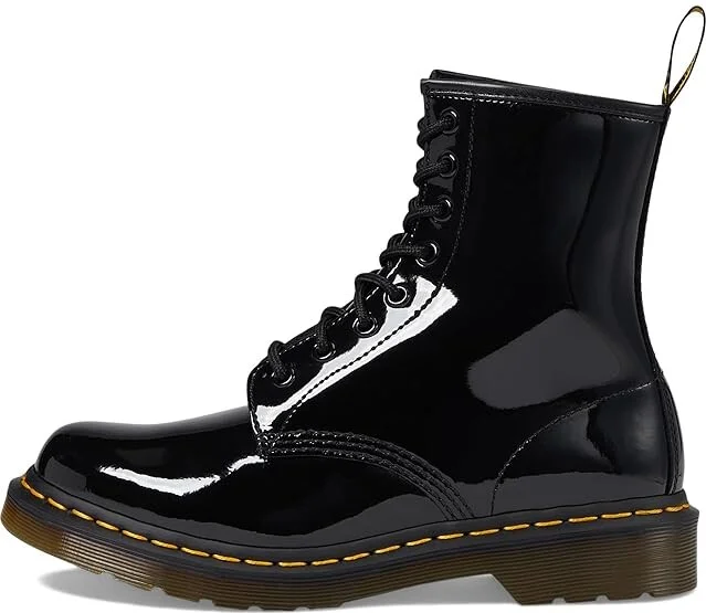 Dr. Martens 1460 Women's Patent Leather Lace Up Boots Women's Lace-up Boots Black Patent Lamper Leather : UK 3 (US Women's 5) M - Image 7