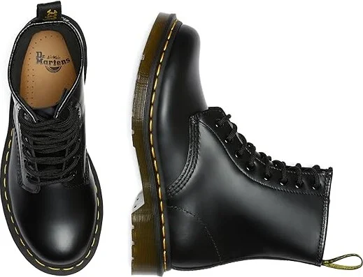 Dr. Martens 1460 Women's Smooth Leather Lace Up Boots Women's Lace-up Boots Black Smooth : UK 3 (US Women's 5) M - Image 3
