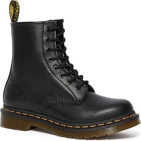 Dr. Martens 1460 Women's Smooth Leather Lace Up Boots Women's Lace-up Boots Black Smooth : UK 3 (US Women's 5) M - Image 8