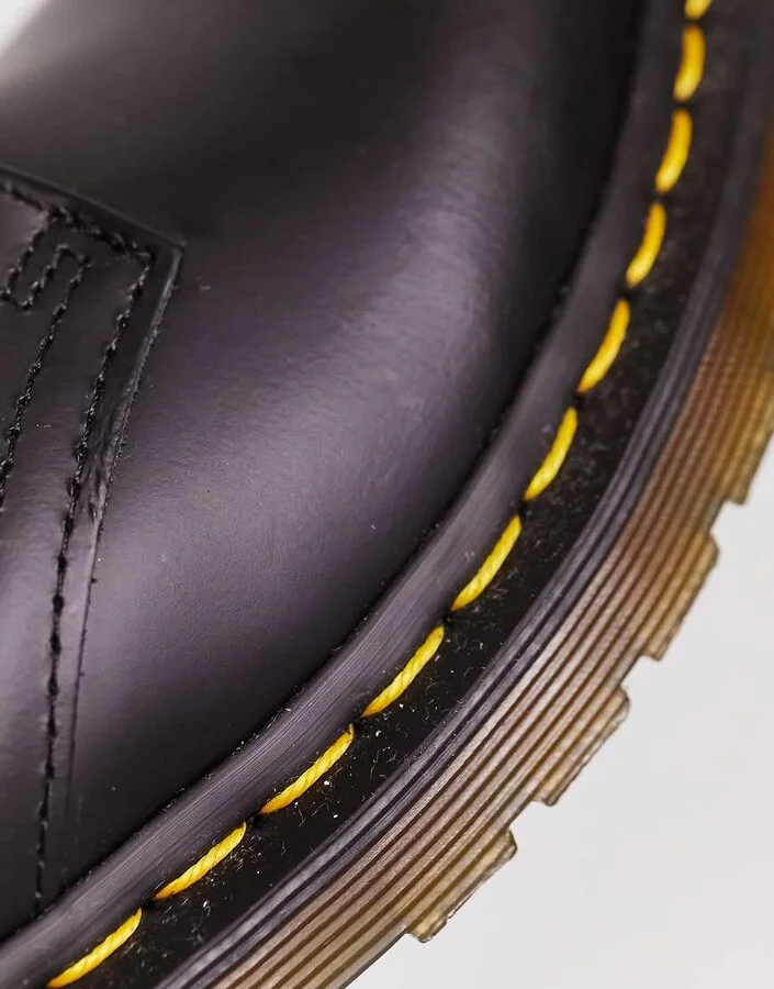 Dr Martens 1461 3-eye gibson flat shoes in black - Image 3