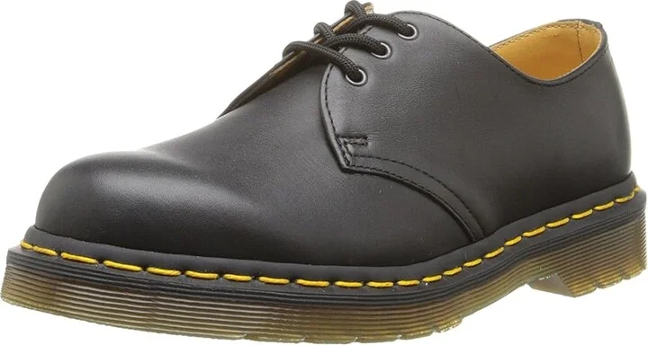 Dr. Martens 1461 3-Eye Gibson Lace up casual Shoes Black Nappa Leather : UK 6 (US Men's 7 - US Women's 8) Medium, Full Grain leather - Image 2