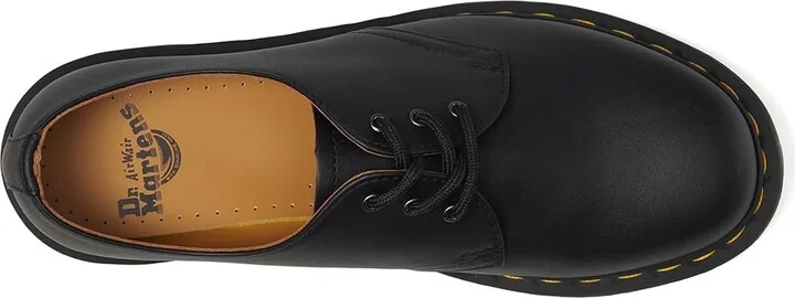 Dr. Martens 1461 3-Eye Gibson Lace up casual Shoes Black Nappa Leather : UK 6 (US Men's 7 - US Women's 8) Medium, Full Grain leather - Image 3