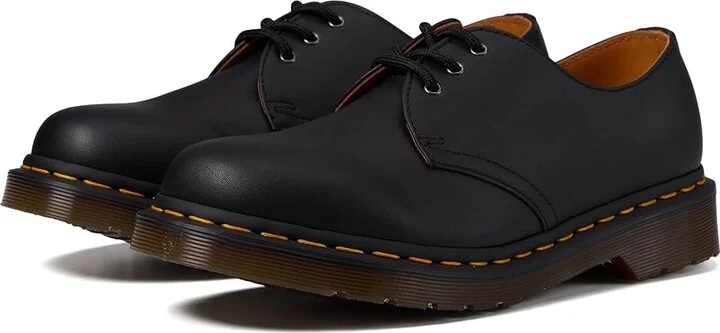 Dr. Martens 1461 3-Eye Gibson Lace up casual Shoes Black Nappa Leather : UK 6 (US Men's 7 - US Women's 8) Medium, Full Grain leather