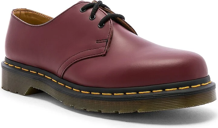Dr. Martens 1461 3-Eye Shoe in Red - Image 2