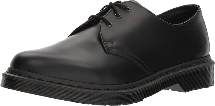 Dr. Martens 1461 3-Tie Shoe Lace up casual Shoes Black Smooth : UK 3 (US Men's 4 - Women's 5) Medium, Full Grain leather/Leather - Image 2