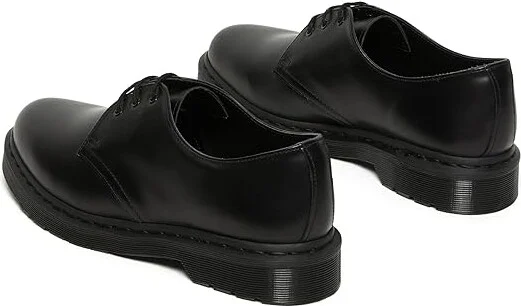 Dr. Martens 1461 3-Tie Shoe Lace up casual Shoes Black Smooth : UK 3 (US Men's 4 - Women's 5) Medium, Full Grain leather/Leather - Image 5