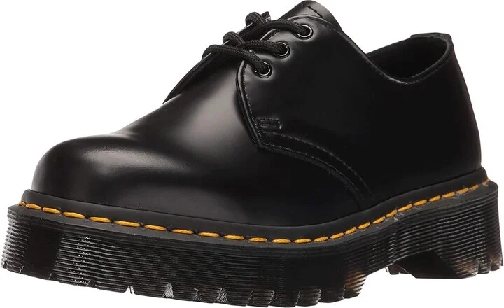 Dr. Martens 1461 Bex Smooth Leather Oxford Shoes Black Smooth : UK 3 (US Men's 4 - Women's 5) Medium - Image 2
