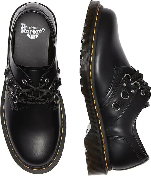 Dr. Martens 1461 Hardware Shoes Black : UK 3 (US Men's 4 - Women's 5) Medium, Leather/Rubber - Image 2