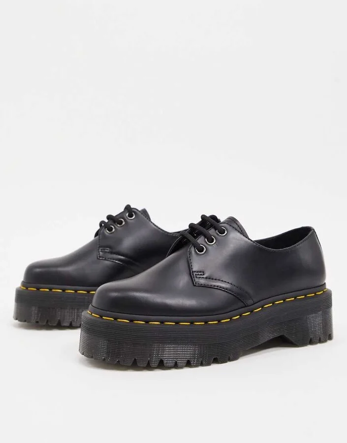 Dr Martens 1461 Quad chunky lace up shoes - Image 4