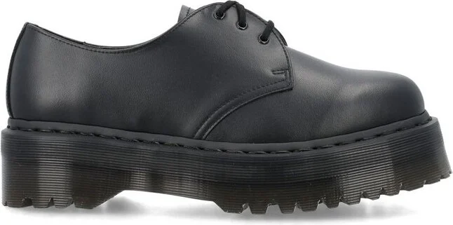 Dr. Martens 1461 Quad Mono Vegan Platform Derby Shoes