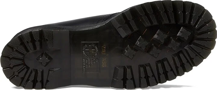 Dr. Martens 1461 Quad Smooth Leather Platform Shoes Shoes Black Polished Smooth : UK 3 (US Men's 4 - Women's 5) Medium - Image 4