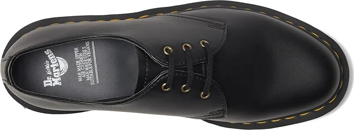 Dr. Martens 1461 Vegan 3-Eye Gibson Lace up casual Shoes Black : UK 3 (US Men's 4 - Women's 5) Medium, Synthetic - Image 3