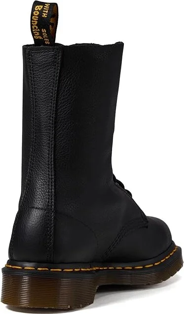 Dr. Martens 1490 10-Eye Boot Women's Lace-up Boots Black Virginia : UK 4 (US Women's 6) M, Leather - Image 5