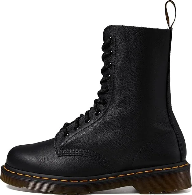 Dr. Martens 1490 10-Eye Boot Women's Lace-up Boots Black Virginia : UK 4 (US Women's 6) M, Leather - Image 7