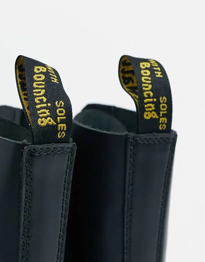 Dr Martens 1490 10-eye boots in black - Image 3