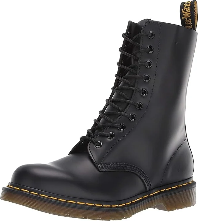 Dr. Martens 1490 Lace-up Boots Black Smooth : UK 8 (US Men's 9 - US Women's 10) Medium, Leather - Image 2