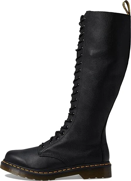 Dr. Martens 1B60 20-Eye Zip Boot Women's Boots Black Virginia : UK 3 (US Women's 5) M, Nappa - Image 7
