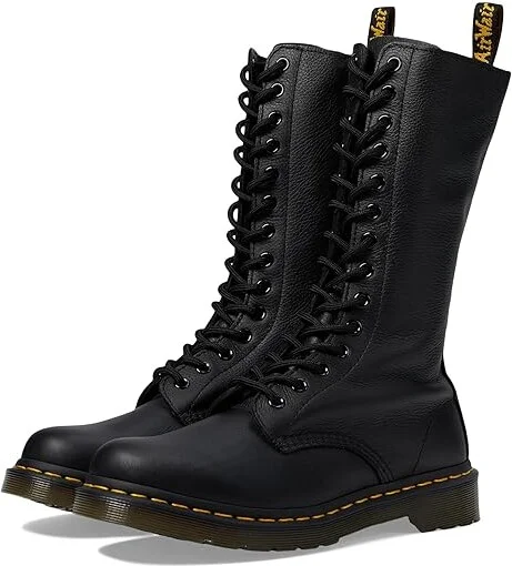 Dr. Martens 1B99 14-Eye Zip Boot Women's Zip Boots Black Virginia : UK 3 (US Women's 5) M, Leather/Nappa