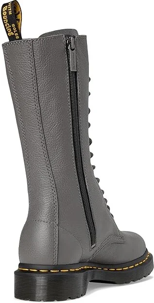 Dr. Martens 1B99 Virginia Leather Mid Calf Boots Women's Boots Gunmetal : UK 4 (US Women's 6) M, Leather/Rubber - Image 4
