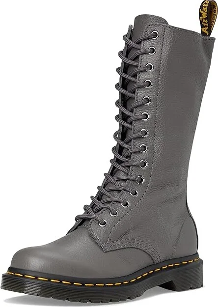 Dr. Martens 1B99 Virginia Leather Mid Calf Boots Women's Boots Gunmetal : UK 4 (US Women's 6) M, Leather/Rubber - Image 5