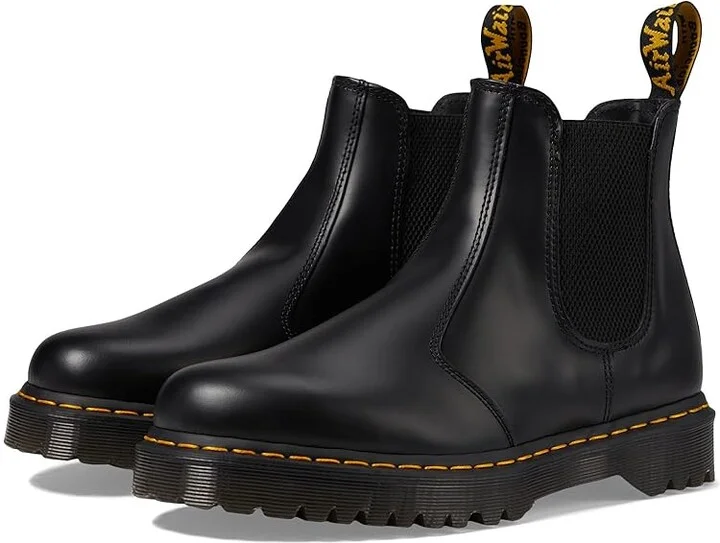 Dr. Martens 2976 Bex Smooth Leather Chelsea Boots Shoes Black Smooth : UK 3 (US Men's 4 - Women's 5) Medium