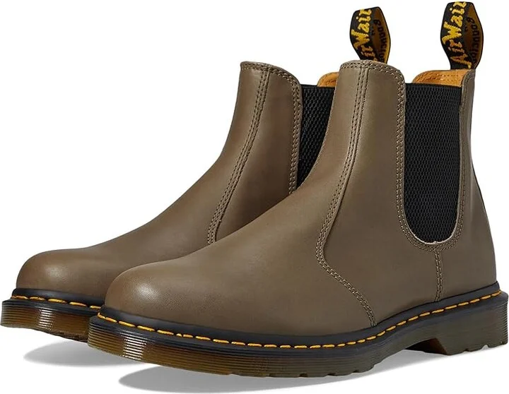 Dr. Martens 2976 Men's Shoes Olive : UK 8 (US Men's 9 - US Women's 10) M, Leather