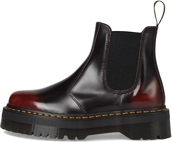 Dr. Martens 2976 Quad Chelsea Boots Cherry Red : UK 5 (US Men's 6 - Women's 7) Medium, Leather - Image 6