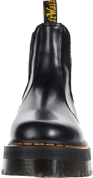 Dr. Martens 2976 Quad Smooth Leather Platform Chelsea Boots Boots Black Polished Smooth : UK 3 (US Men's 4 - Women's 5) Medium - Image 5