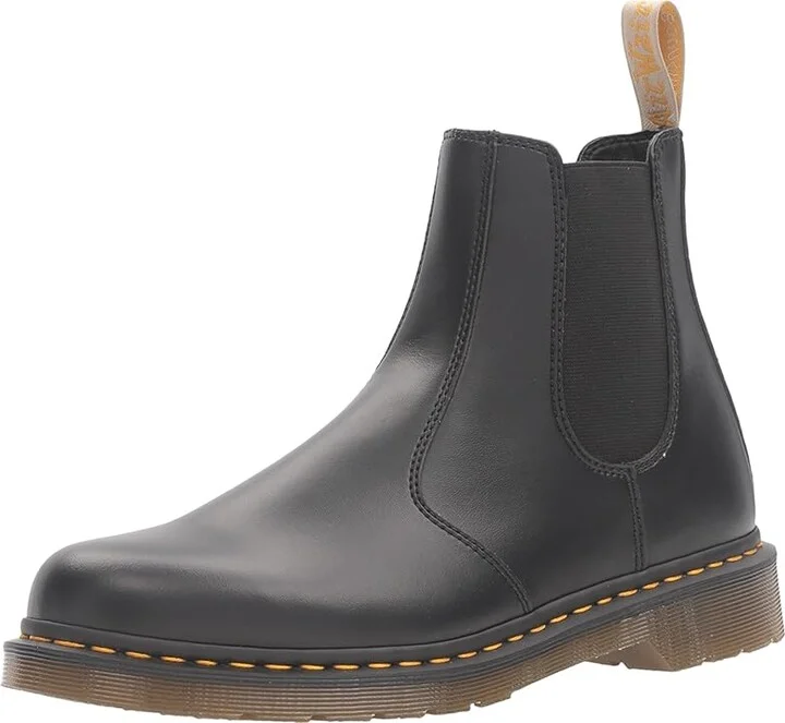Dr. Martens 2976 Vegan Chelsea Boot Lace-up Boots Black Felix Rub : UK 3 (US Men's 4 - Women's 5) Medium, Synthetic - Image 2