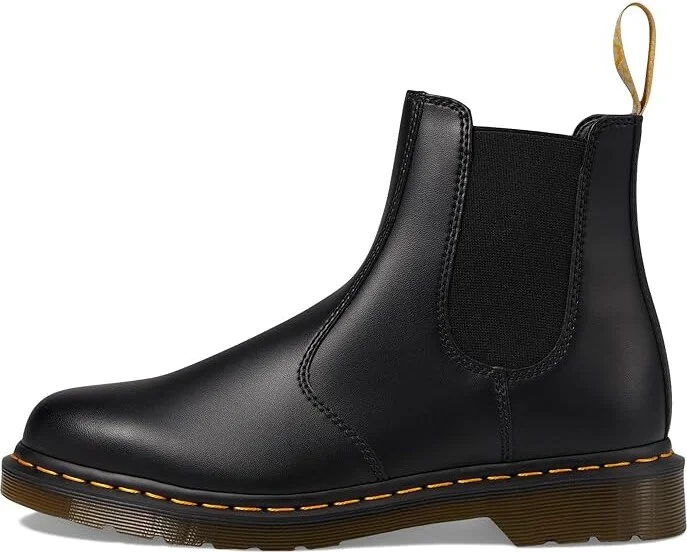 Dr. Martens 2976 Vegan Chelsea Boot Lace-up Boots Black Felix Rub : UK 3 (US Men's 4 - Women's 5) Medium, Synthetic - Image 7